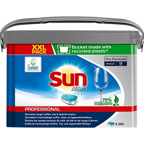 Tablettes pour lave-vaisselle Pro Formula All-in-1 Sun - paquet de 200 pièces