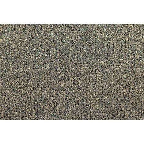 Moquette dense gris chiné avec une texture fine et granuleuse.
