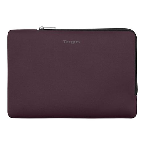Burgunderfarbene Laptop-Tasche von Targus, mit Reißverschluss.