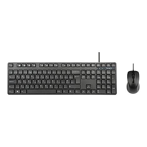 Targus - Tastatur-und-Maus-Set - Kombination - full size - antimicrobial - USB