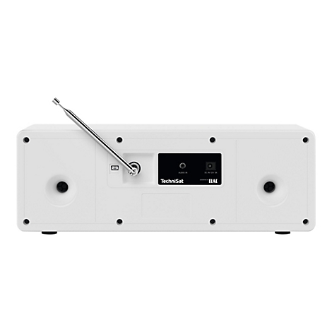 TechniSat DigitRadio 4 C - DAB-Radio - 2 x 10 Watt - weiß