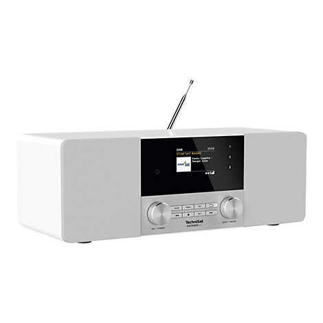 TechniSat DigitRadio 4 C - DAB-Radio - 2 x 10 Watt - weiß