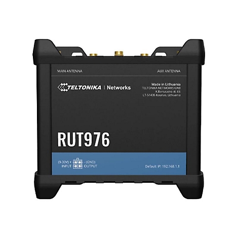 Teltonika RUT976 - Wireless Router - Netz - WWAN 4-Port-Switch - 5G, LTE - 4G, 5G