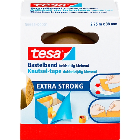 A package of Tesa double-sided tape. Inscription "Extra Strong".