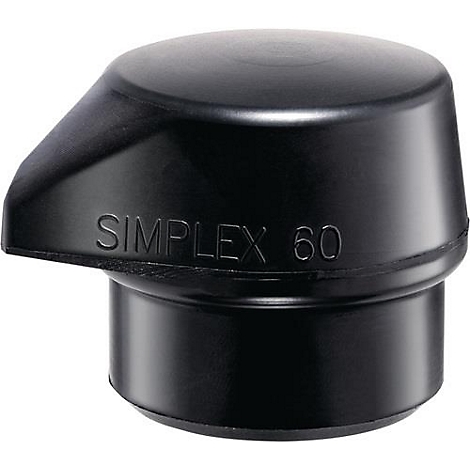 Capuchon en plastique noir avec l'inscription SIMPLEX 60.