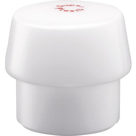 Accessoire de cuiseur vapeur en plastique blanc avec texte rouge sur le dessus.