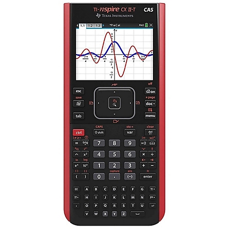 Taschenrechner Texas Instruments TI-Nspire CX II-T, Display mit Funktionsgraphen.