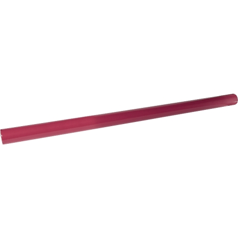 Ein roter Bleistift vor weißem Hintergrund.