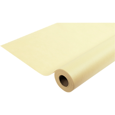 Rolle hellgelbes Papier mit einem abgerollten Teil.
