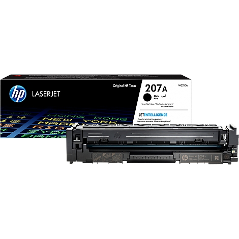 Toner HP 207A (W2210A) noir de 1350 pages - cartouche laser de