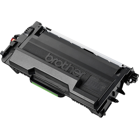 Cartouche de toner Brother noire. La cartouche porte la mention "Brother".