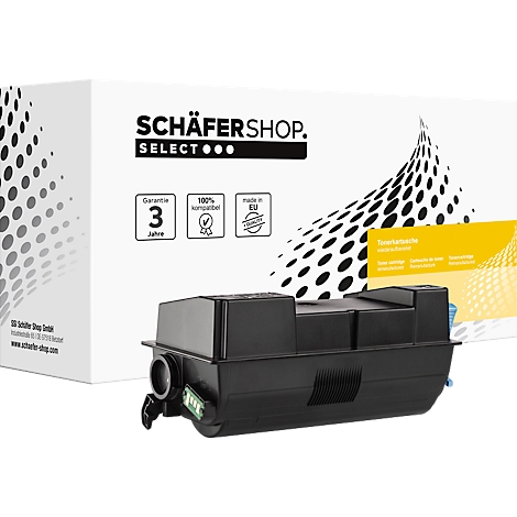 Toner Schäfer Shop compatible avec TK-3130 Kyocera, noir