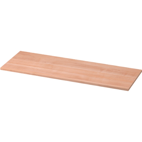 A rectangular wooden board in light brown. The grain is clearly visible. On a white background.