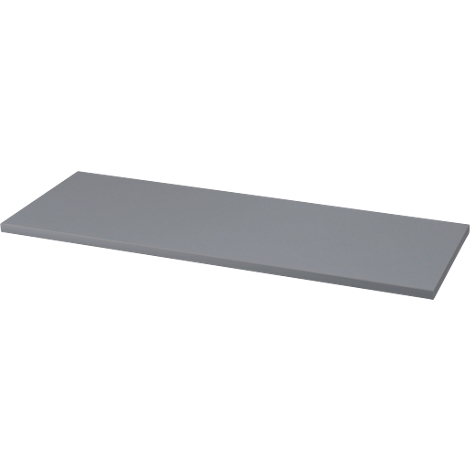 Grey rectangular wall shelf.