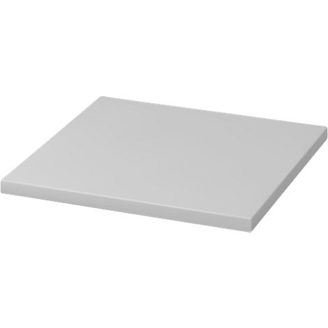 Light gray rectangular plate, slightly beveled.