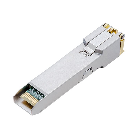 Silberfarbenes elektronisches Gerät mit Leiterplatte. Das Gerät hat goldene und silberne Akzente.