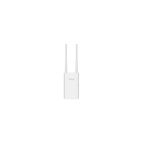 Un appareil wifi blanc avec deux antennes. Le logo "Omada" est visible.