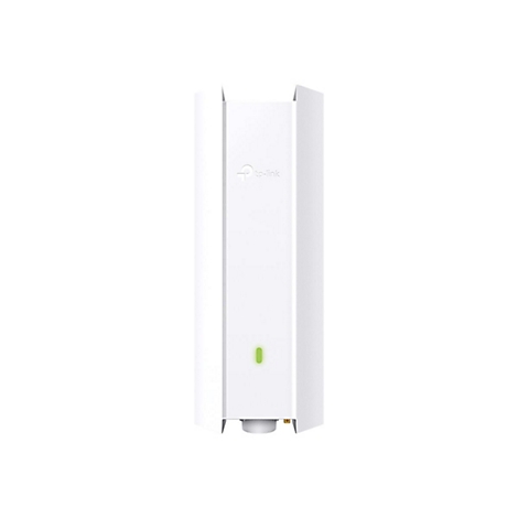 Appareil TP-Link blanc, oblong, avec une lumière verte. Logo TP-Link en haut.
