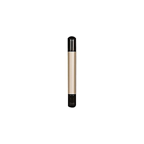 Beidseitiger Stift in Gold und Schwarz vor neutralem Hintergrund.
