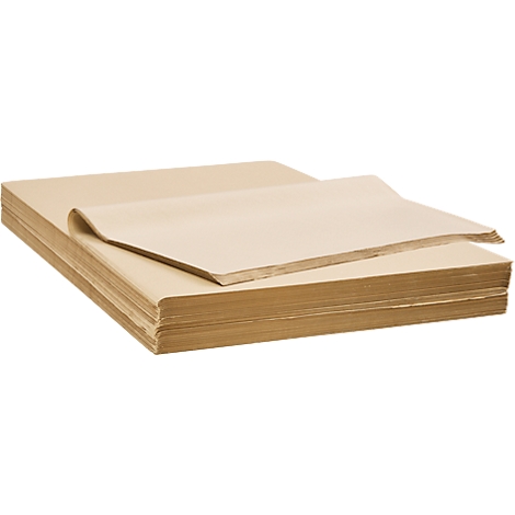 Transpak Seidenpackpapier, 1-lagig, 25 g/m², L 750 x B 500 mm, grau, 1 Karton mit 15 kg und ca. 1600 Bögen