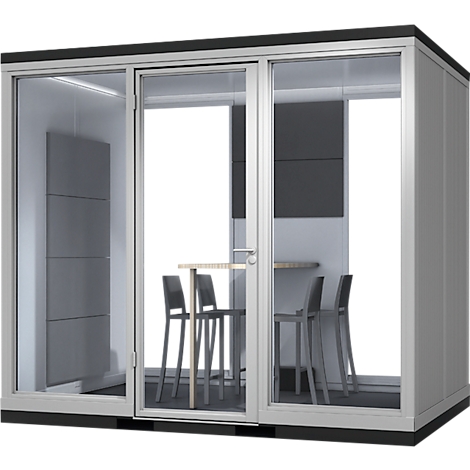 TRENDLINE CoWoCube 3 'The Team Player', A 3205 mm x L 2199 mm x A 2830 mm, paquete de aislamiento acústico, 1x toma de corriente