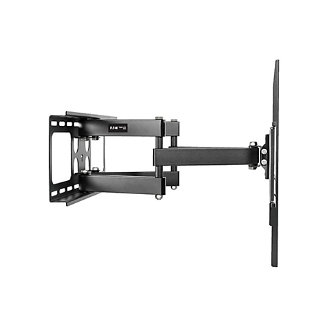 Schwarze TV-Wandhalterung, aus Metall, mit Eaton Tripp Lite Logo.