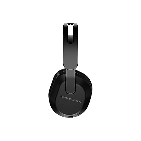 Casque noir avec l'inscription "Turtle Beach" sur fond blanc.