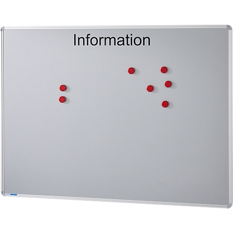 Ultradex Informationstafel "Information", Metall, magnethaftend, Wandmontage, inkl. Montagematerial, B 1200 x H 900 mm, silbergrau RAL 9006