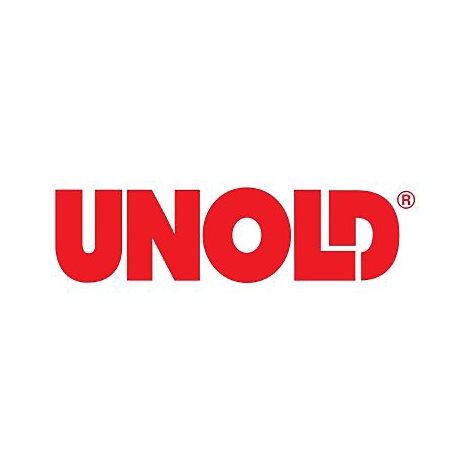 Rotes Logo der Firma Unold auf weißem Grund.