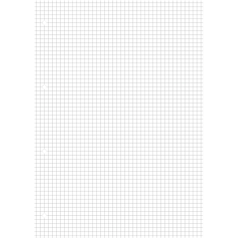 Ein weißes Blatt mit einem fein karierten grauen Rastermuster, ideal für grafische Darstellungen.