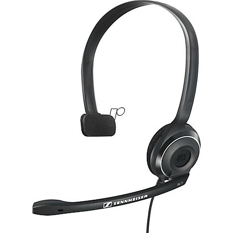USB Headset Sennheiser PC 7 USB, monaural, kabelgebunden, optimal fÃ¼r VoIP Ã¼ber PC & MAC, einstellbares Mikrofon mit Noise-Cancelling