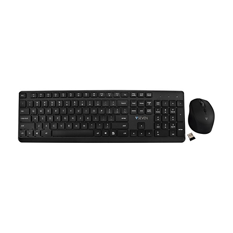 Schwarzes Tastatur- und Maus-Set auf weiÃŸem Hintergrund.