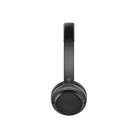 Casque gris foncÃ©, photographiÃ© de face, avec logo V, sur fond blanc.