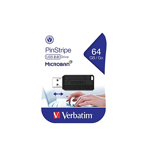 Verbatim PinStripe USB Drive - USB-Flash-Laufwerk - 64 GB