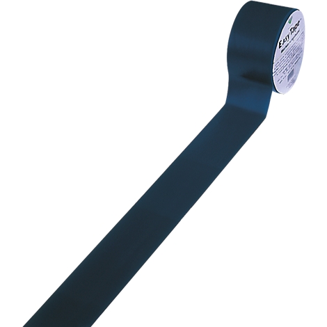 Donkerblauwe tape, rol met etiket, rol ontvouwt naar links.