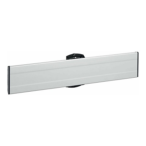 Ein langes, silbernes Metallteil mit schwarzem Halter. Es liegt vor weißem Hintergrund.