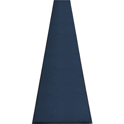 Blauw tapijt tegen een witte achtergrond.