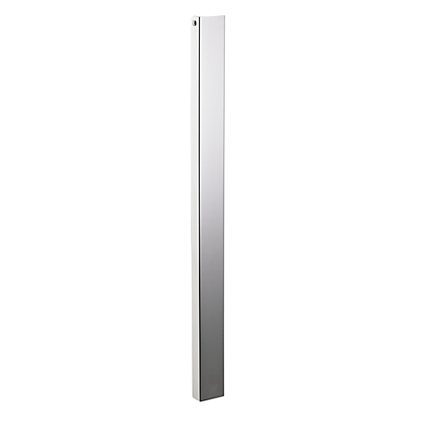 Schlanke, rechteckige Säule, vermutlich Teil eines modernen Design-Elements. Der graue Körper verjüngt sich leicht nach unten.