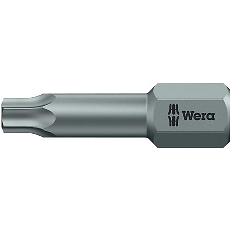 Grijze torx bit met het Wera logo.