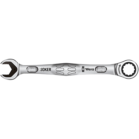 Silver Wera Joker wrench. The shaft reads "Joker" and "Wera".