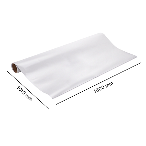 A roll of white paper, partially unrolled. Dimensions: 1010 mm x 1500 mm.