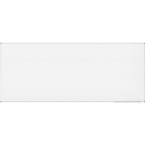 A white whiteboard with a thin gray frame. The background is empty.