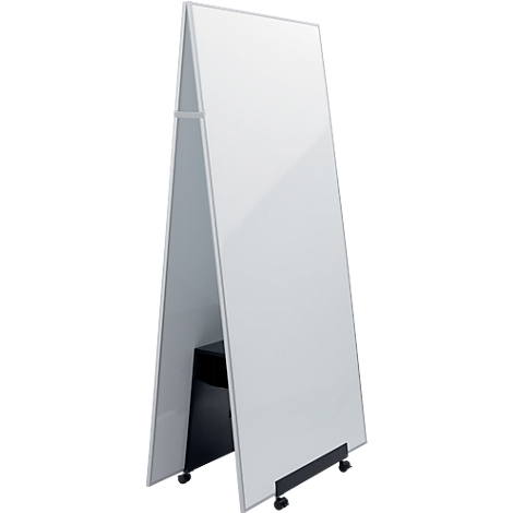 Whiteboard Set sigel MUB03, 4-teilig, 2 x Whiteboard B 900 x H 1800 mm, 1 x mobiler Ständer & umfangr. Toolkit