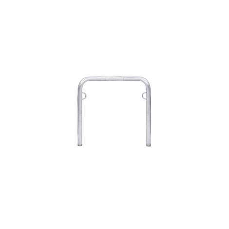 A metal U-shaped frame, with two small hangers on the top ends of the vertical bars, against a white background.