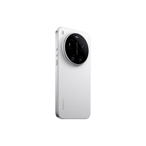 Weißes Xiaomi Smartphone von hinten mit großem, rundem Leica-Kameramodul.