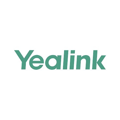 Grünes Yealink Firmenlogo auf weißem Hintergrund.