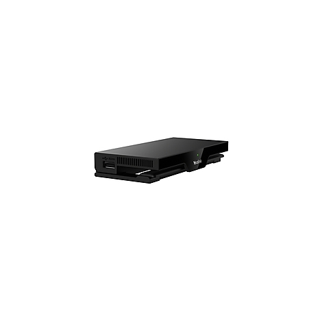Schwarze Medienbox mit USB-Anschluss und Lüftungsschlitzen. Rechts Schriftzug: MediaLink.