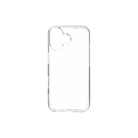 Transparente Handyhülle, im Detail. Die Hülle zeigt Aussparungen für Kamera, Knöpfe und Anschlüsse.