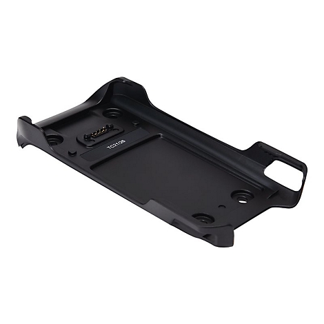 Support en plastique moulé noir avec un connecteur et l'inscription "TC2128".