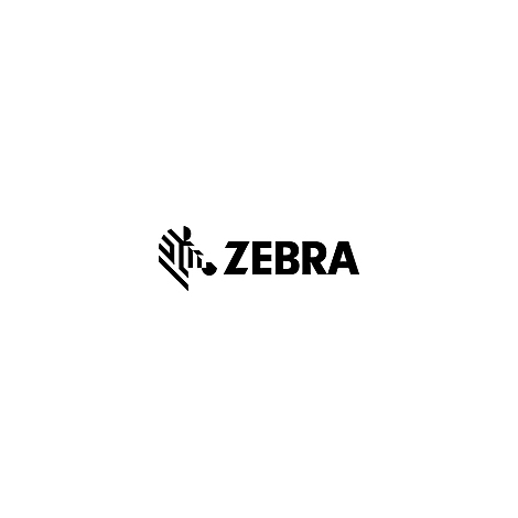 Schwarz-weißes Logo von Zebra. Das Logo zeigt einen stilisierte Zebras Kopf und den Schriftzug ZEBRA.